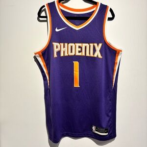 Devin Booker Phoenix Suns Jersey Swingman Nike Icon Edition Large NBA Purple #1